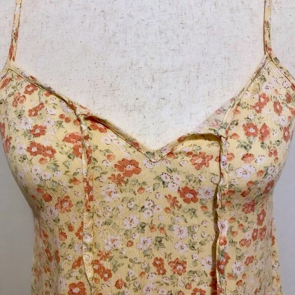 Hippie Rose NWT Yellow Combo Floral Tank Top Juniors Various - Picture 5 of 11